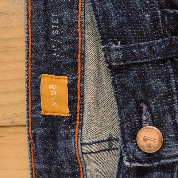 Pilcro and the Letterpress Anthropologie Stet Side Slit Skinny Ankle Jeans  28 - Picture 11 of 16